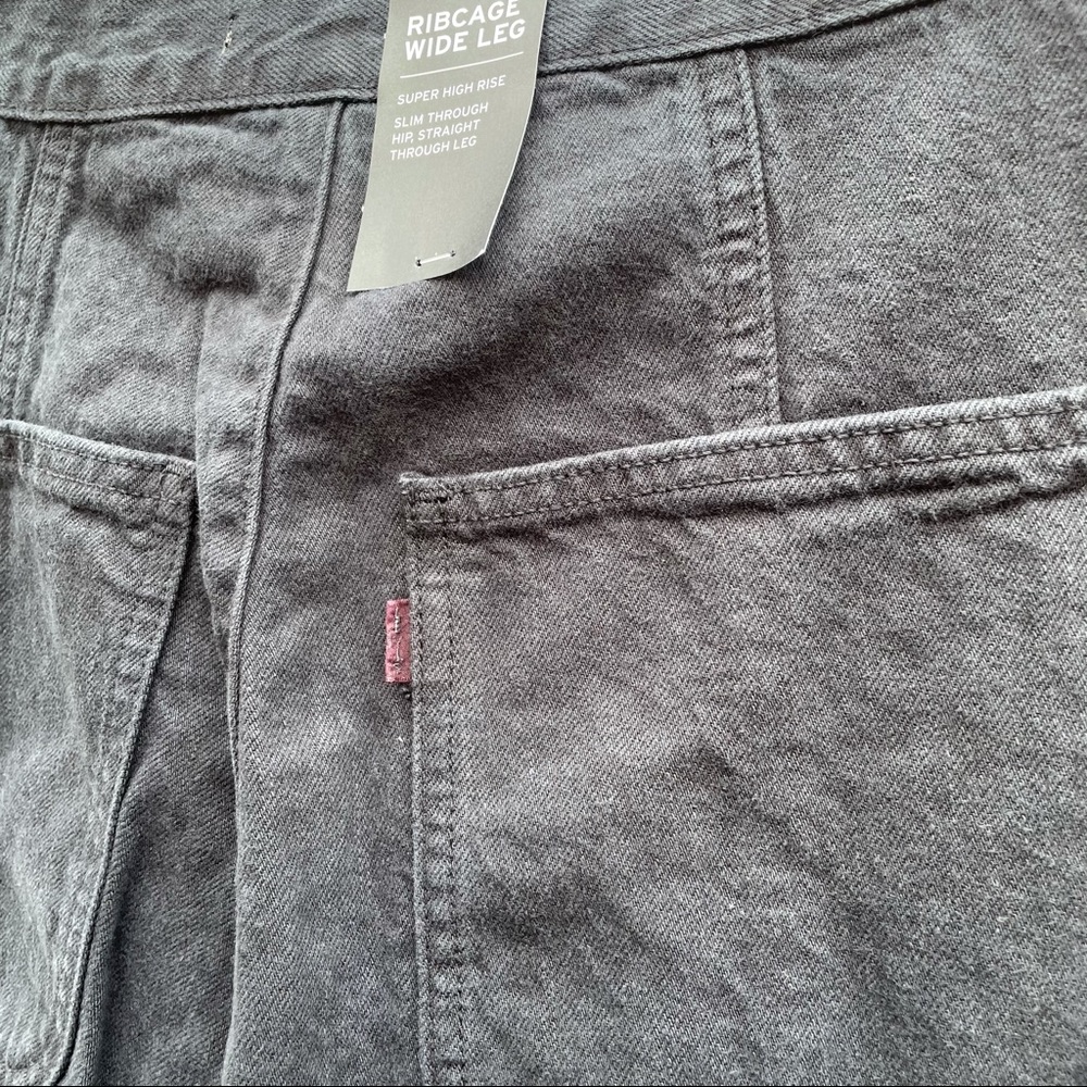 🆕 Levi’s Ribcage Wide Leg High Rise Pants Hemp - Picture 7 of 16